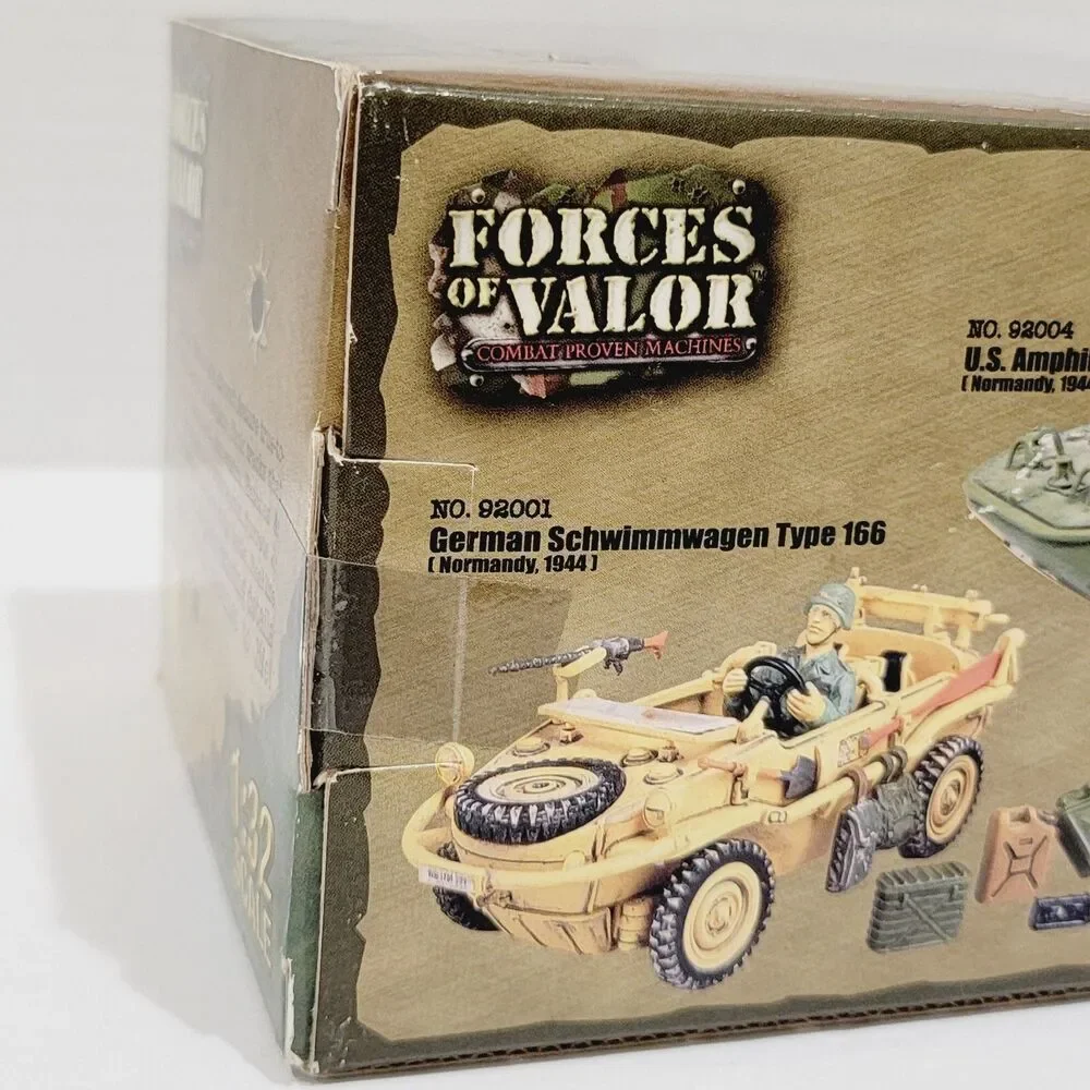 Forces of Valor 1944 US Amphibian Jeep Normandy 1:32 Die Cast Vehicle 92000 NEW